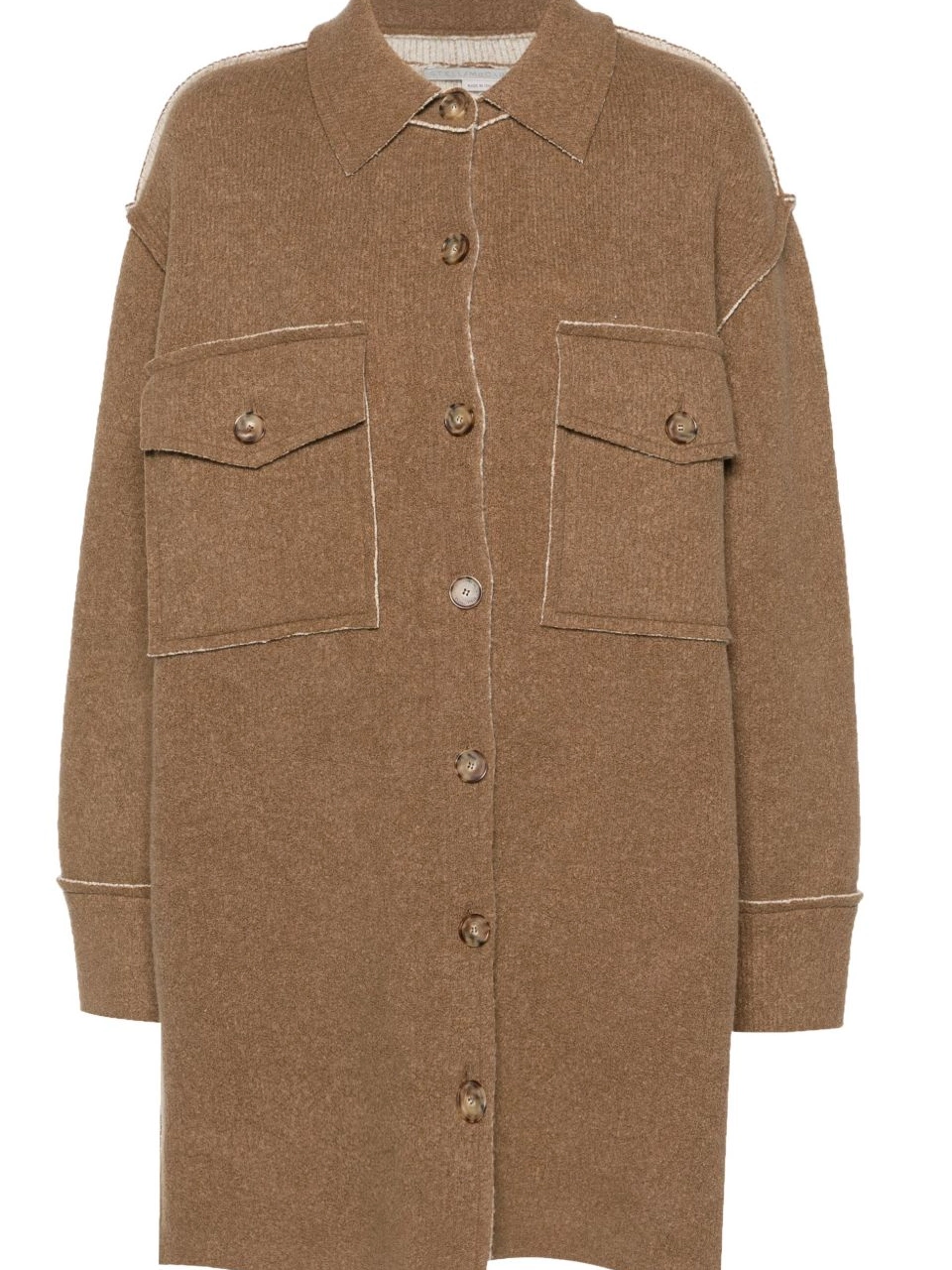 Stella exposed-seam McCartney cardi-coat Women 0710